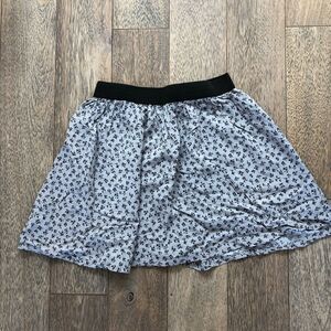 Cotton On Heather Grey Knit Elastic Waist Mini Skirt S